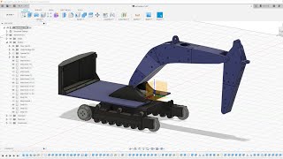 Homemade RC Excavator in fusion 360