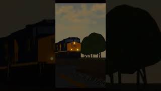 CSX ET44AC leading manifest #train #roblox #csx #subcribe #shorts #trending