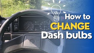 How to Change a VW Golf MK2 Speedo Cluster and Bulbs