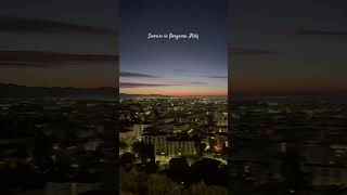 Sunrise in Bergamo, Italy #travel #italy #travelvlog