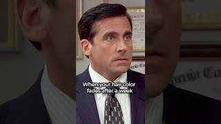 There’s nothing worse than this… #theoffice #michaelscott #hairdye #haircolorfading #menshaircolor