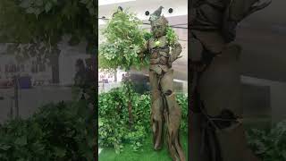 Guli mata in jungle theme | tree man | Street art festival at bawadi mall 2024 AlAin #trending