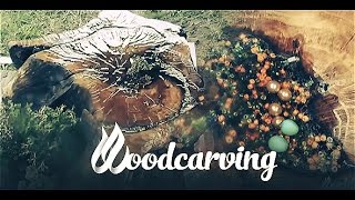 Wood Carving  Table from Oak Stump ►► Стол из Пенька Дуба