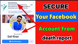 How to protect Facebook account from memorized report/#memorialreport #deathreport #mixinformation