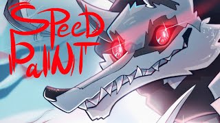 Red eyes (Death/Wolf) | Medibang Speedpaint | Puss in Boots: The last wish