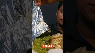 WHITE, BLACK, GREEN CHICKEN, TANDOORI LEG, PAROTTA EATING SOUND | MUKBANG | FOODIES ASMR