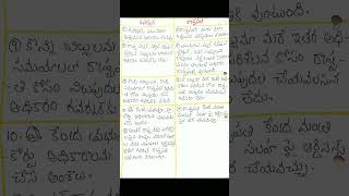 Difference between governer and president in telugu|Handwritten notes|