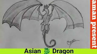 HOW TO DRAW DRAGON BY PENCIL II dragon drawing tutorial for kids II rudrax twins II