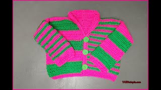 How to Crochet Tutorial: DIY Offbeat Baby Cardigan by YARNutopia