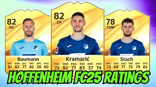 ‘TSG 1899 HOFFENHEIM’ EAFC 25 RATINGS ft.Baumann, Kramarić, Stach & More! (FIFA 25 Ratings)