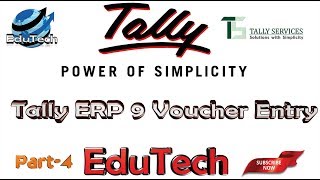 Tally ERP.9 Voucher Entry Part_27 |EduTech|