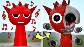 WHAT IF I MAKE A SONG WITH HORROR RED SPRUNKI in Garry's Mod!