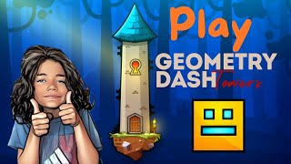 Linknova plays Geometry Dash Towers for the first time!