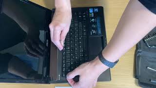 How to remove the keyboard on ASUS laptop N82J Series