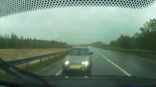 Видео смертельного ДТП в Пермском крае в котором погибли 3 человека 24.05.2015 г.