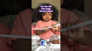 2 year old calls daddy. #shorts #conversation #comedyshorts