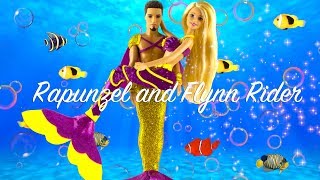 Play doh mermaid princess Rapunzel Flynn Cinderella Charming princess play doh videos