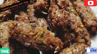 How to make seekh kbaab krhai ? | Easy recipe | Fatima's cooking and vlogs...