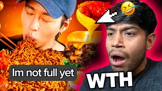 I React to TikTok Mukbang