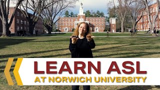 Learn American Sign Language at Norwich University