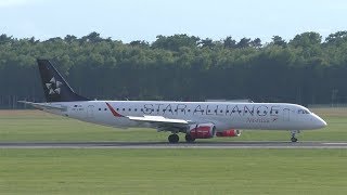 Austrian Airlines Embraer 195 *Star Alliance Livery* landing at Graz Airport | OE-LWH