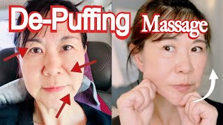 De-Puffing Face Sculpting Massage. Firm up Face l Lift Cheeks, Eyes l Reverse Aging🔥Puffy Face Gone!