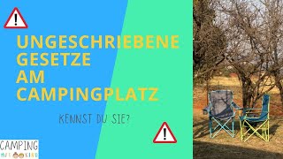 Kennst du die ungeschriebenen Campingplatz-Gesetze?