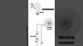 Motion sensor switch wiring 👍 #electrical #electrian #boardwiring #electrician #electritian #circ