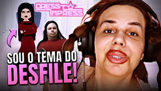 FUI TEMA no DESFILE do DRESS TO IMPRESS no Roblox  👠