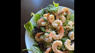 Lemon Butter Garlic Basil Shrimp Salad