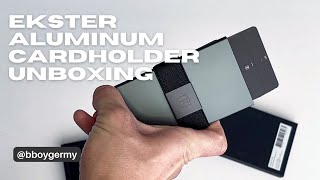 Ekster Aluminum Cardholder Wallet Unboxing & Review - Raw Reaction