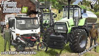 WELCOME TO EAST ASIA THE LAND OF TEMPLES & RICE | HUTAN PANTAI | Farming Simulator 25 | Episode 1