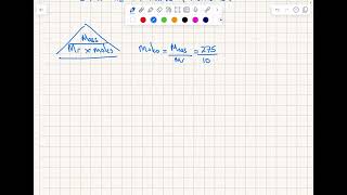 Calculating the number of moles ￼