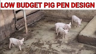 Very Simple Pig Pen design plan for small farm to emulate #pig - Low budget