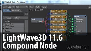 LightWave3D 11.6 New Feature: Compound Node