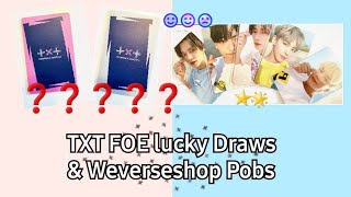 Unboxing more TXT FOE (lucky Draws and weverse pobs editon)