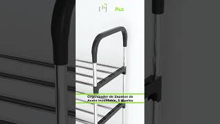 Rack, Organizador de Zapatos de Acero Inoxidable, 5 Niveles