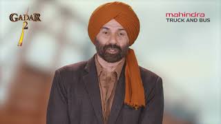 Sunny Deol ji on the Mahindra Truck and Bus - Gadar 2 tribute