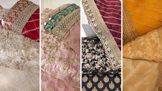 Latest Wedding Banarsi Embroidery Suit 2022 || Fancy Organza Dupatta