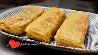 ♥︎ OMELETTE roulée aux LÉGUMES (recette facile) ♥︎ Chez Nguyen ♥︎ i like cooking ♥︎