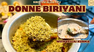 Donne Biriyani Recipe in Tamil | Veg Bangalore-Style Biriyani | Vellai Kurma | Secret Tips! | EP1