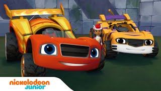 Blaze et les Monster Machines | Le meilleur de Blaze en voiture de course | 15 min | Nickelodeon Jr.