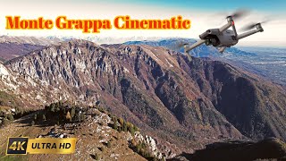 Monte Grappa Cinematic 4K  Drone Video Flying Over Monte Grappa