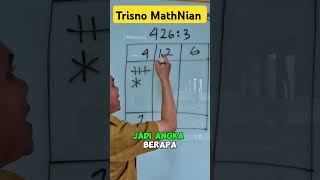 Cara mudah pembagian menggunakan metode garis pak trisno 426÷3 #trisnomathnian #matematika