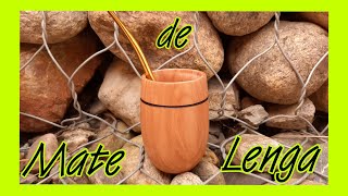 Mate de madera  "Lenga Fueguina"