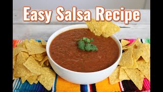 Homemade Salsa in Minutes Using Your Blender||Basic Salsa You NEED