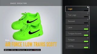 NBA 2K20 Shoe Creator - Nike x Off-White Air Force 1 Low "Volt"