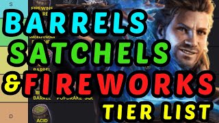 SECRET BONUS TIER LIST - Barrels, Satchels, and Fireworks - BG3 Honour Mode Guide