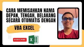 Cara memisahkan nama depan, tengah, dan belakang secara otomatis menggunakan VBA Excel (Split)