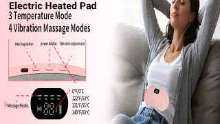 Portable Cordless Electric Heating Massage Pad, Menstrual Period, Cramps, Back & Belly Wrap #cramps